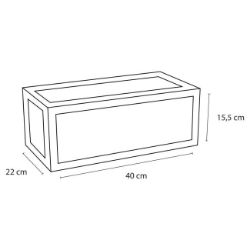 Slika NOSAČ ZA LAVABO SA DRŽAČEM ZA PEŠKIR 40 × 22 × 15 cm ZELENI