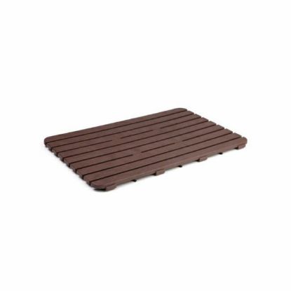 PODLOGA ZA TUŠ KABINU 80X3X50CM PP BRAON