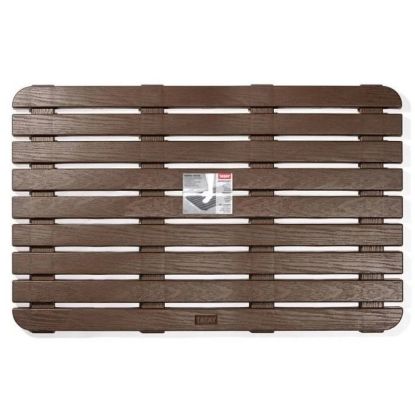 PODLOGA ZA TUŠ KABINU 80X3X50CM PP BRAON