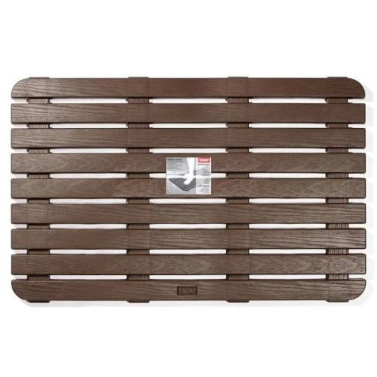 PODLOGA ZA TUŠ KABINU 80X3X50CM PP BRAON