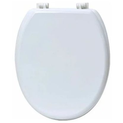Slika WC DASKA MDF SA PLASTIČNIM OKOVIMA BELA TENDANCE