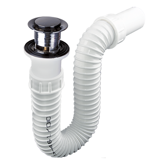 SIFON FLEKSIBILNI ZA LAVABO CLICK-CLACK ABS