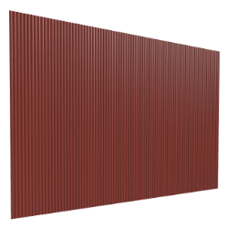 TRAPEZNI PROFIL TR10/100 DUBINE 10MM 1.135X2M CRVENI ( 2.27m2