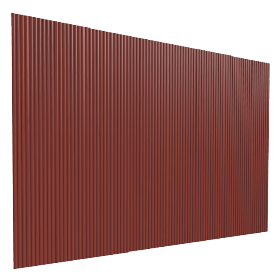 TRAPEZNI PROFIL TR10/100 DUBINE 10MM 1.135X2M CRVENI ( 2.27m2
