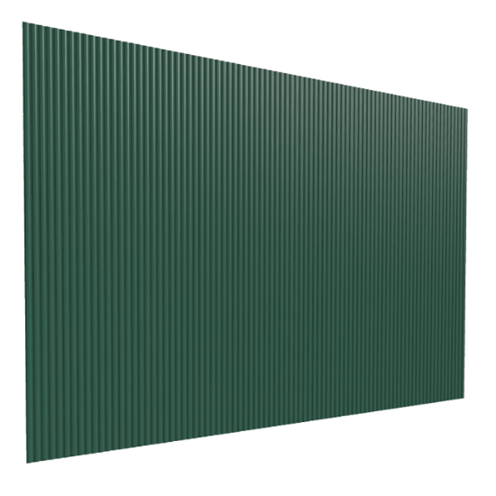 TRAPEZNI PROFIL TR10/100 DUBINE 10MM 1,135X2M ZELENI ( 2.27m2 )