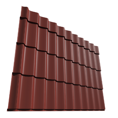 POKRIVNI LIM U OBLIKU CREPA 1,02X2,1M(O,5mm) CRVENI ( 2.142m2 )