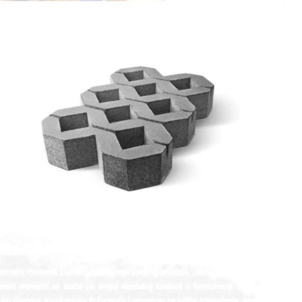 BEHATON Raster - Cement siva 0.96 M2/red