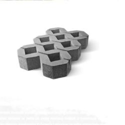 BEHATON Raster - Cement siva 0.96 M2/red