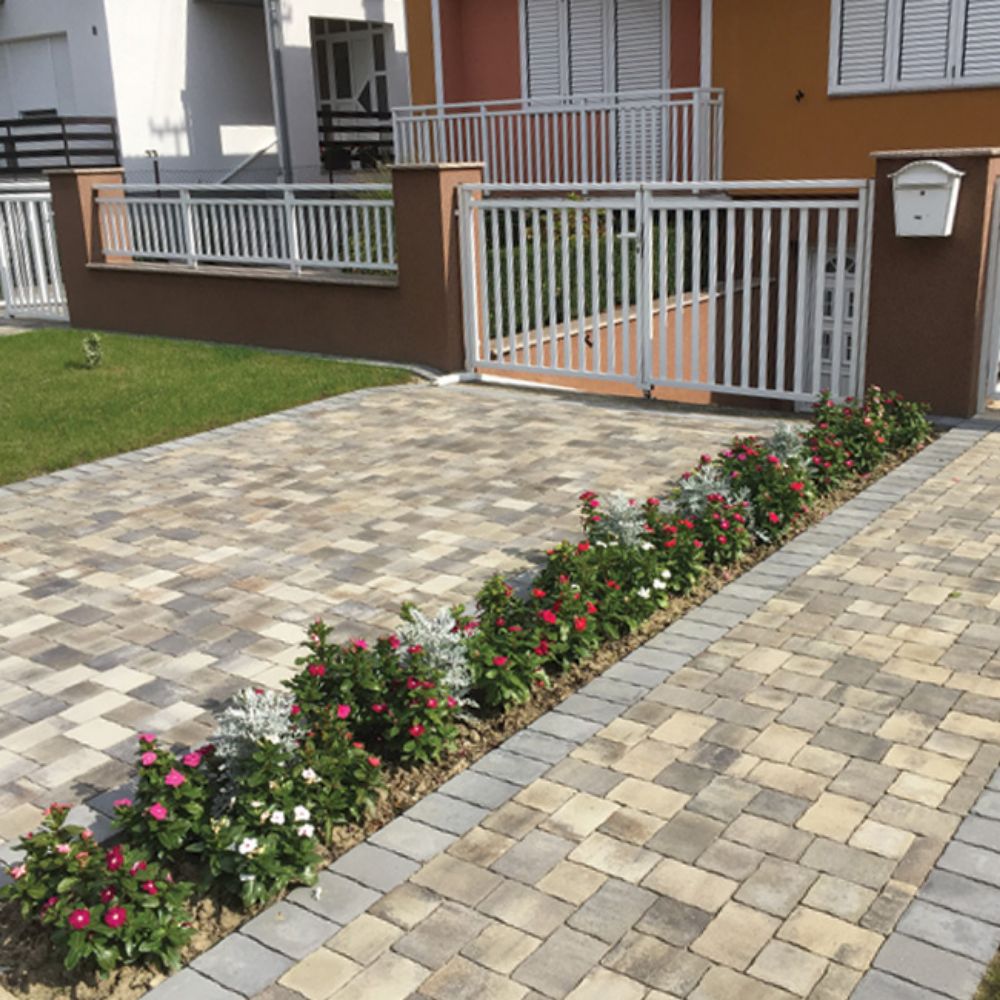 PLOČA BETONSKA  CASTELLETTO 12.5X12.5CM LAVA SIVA