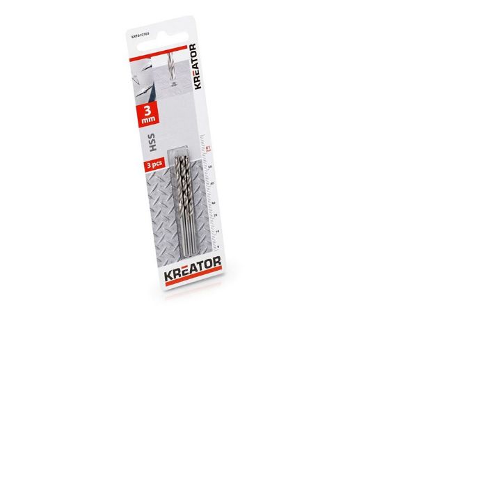 BURGIJE ZA METAL HSS 3X61 3KOM.   Kreator alati