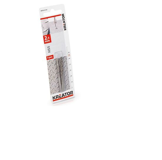 BURGIJE ZA METAL HSS 2,5X57 3KOM.   Kreator alati
