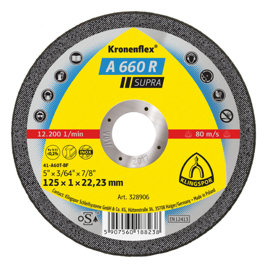 REZNE PLOČE 125X1X22,23mm