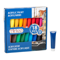 BOJE AKRILNE 18KOM 36ml