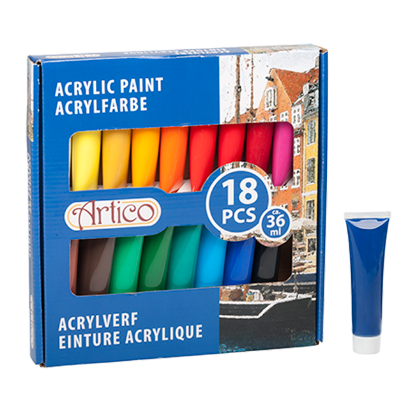 BOJE AKRILNE 18KOM 36ml