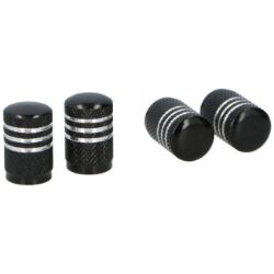 KAPE ZA VENTIL 4 KOM ALU CRNO-SIVE DUNLOP