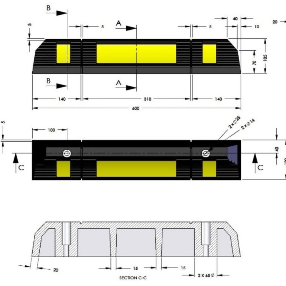 PARKING STOPER 1/1 60 cm