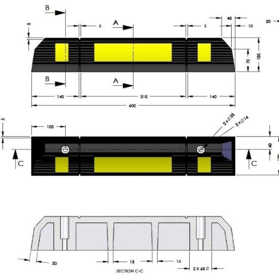 PARKING STOPER 1/1 60 cm