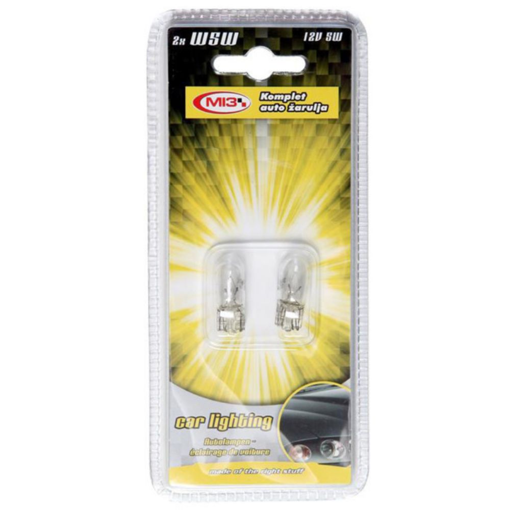SIJALICA 12V 5W W2.1x9.5d W5W T10 UBODNA SET 2KOM MI3 35331