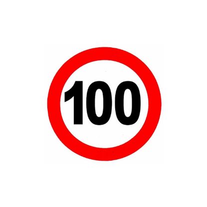 NALEPNICA OGRANIČENJE BRZINE 100 FI120