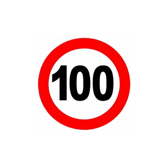 NALEPNICA OGRANIČENJE BRZINE 100 FI120