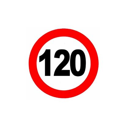 NALEPNICA OGRANIČENJE BRZINE 120 FI120