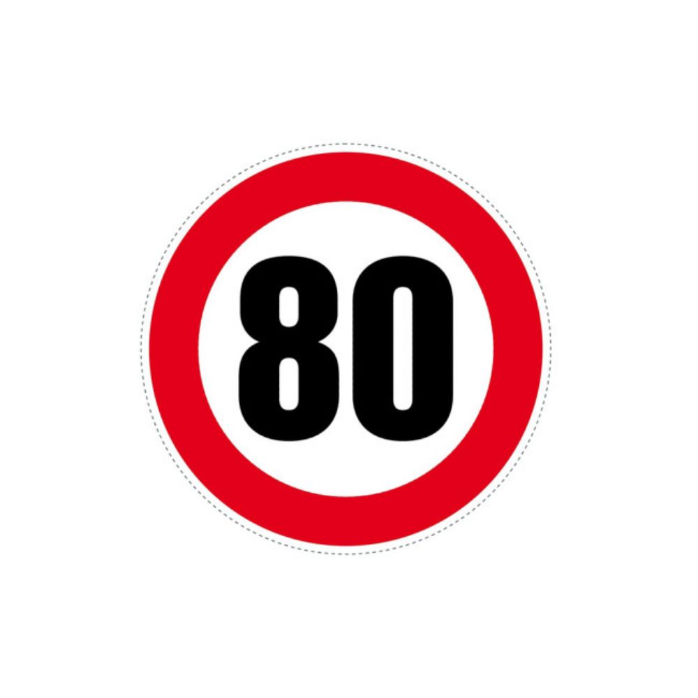 NALEPNICA OGRANIČENJE BRZINE 80 FI120