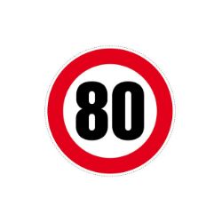 NALEPNICA OGRANIČENJE BRZINE 80 FI120