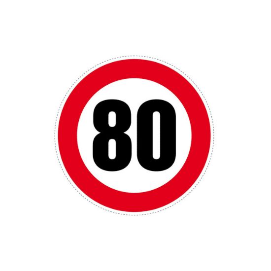 NALEPNICA OGRANIČENJE BRZINE 80 FI120
