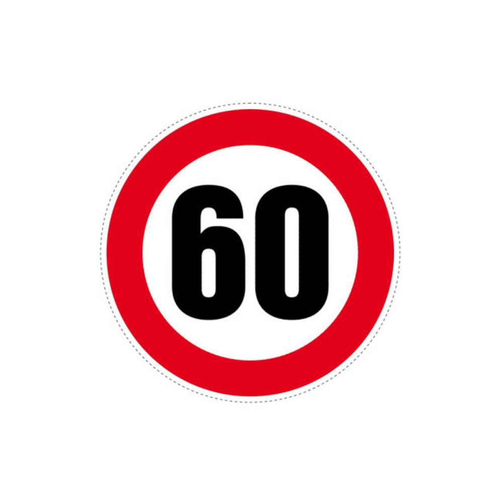 NALEPNICA OGRANIČENJE BRZINE 60 FI120