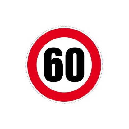 NALEPNICA OGRANIČENJE BRZINE 60 FI120