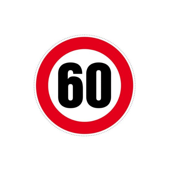 NALEPNICA OGRANIČENJE BRZINE 60 FI120