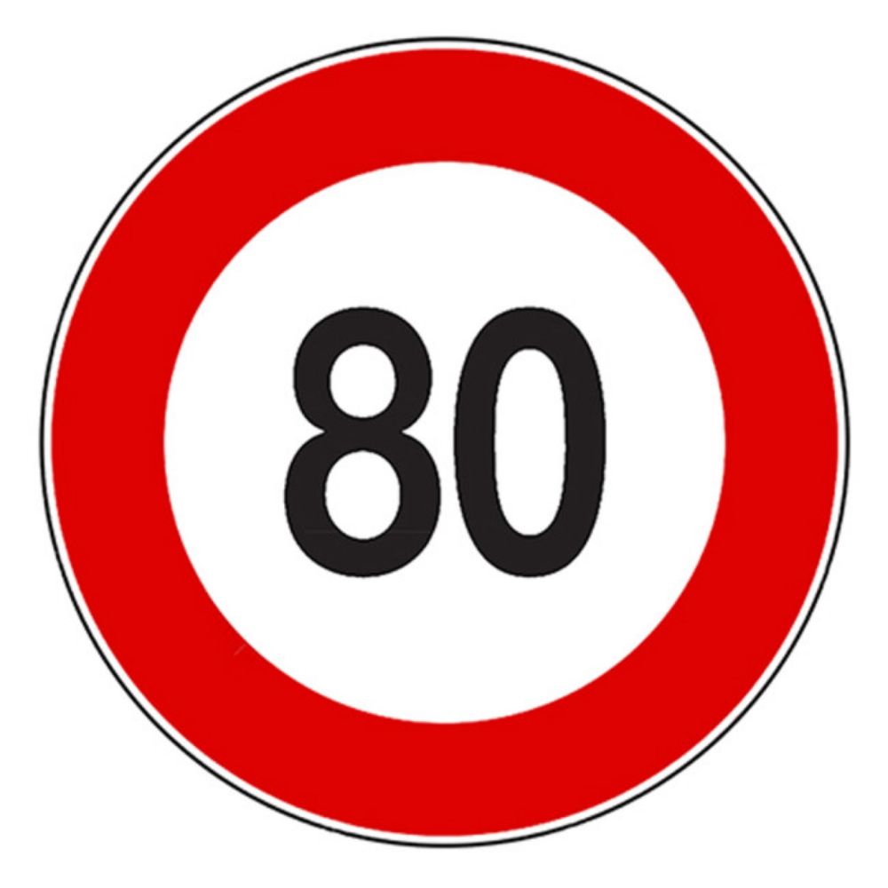 NALEPNICA OGRANIČENJE BRZINE 80 855