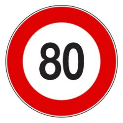 NALEPNICA OGRANIČENJE BRZINE 80 855