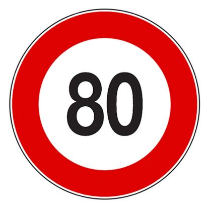NALEPNICA OGRANIČENJE BRZINE 80 855