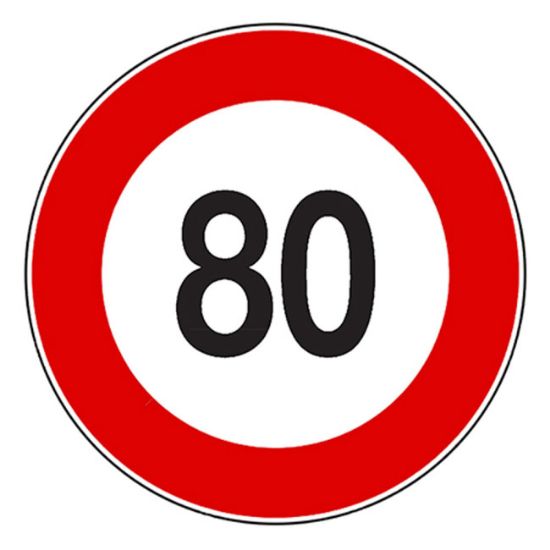NALEPNICA OGRANIČENJE BRZINE 80 855