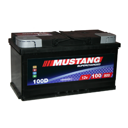 Slika AKUMULATOR 12V 100Ah D+ MUSTANG:)