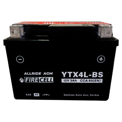 Slika AKUMULATOR ZA MOTOR 12V03D S-YTX4L-BS FIRECELL