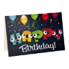 ČESTITKA HAPPY B BALONI 3D - 1