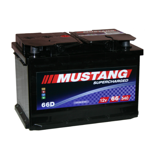 AKUMULATOR 12V 66Ah D+ MUSTANG