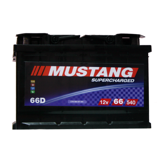 AKUMULATOR 12V 66Ah D+ MUSTANG