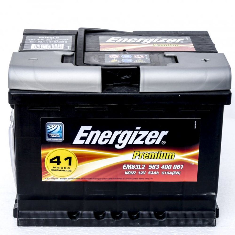 AKUMULATOR 12V 63Ah D+ ENERGIZER PREMIUM