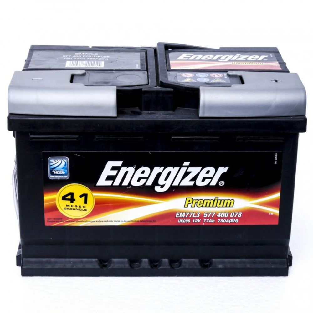 AKUMULATOR 12V 77Ah D+ ENERGIZER PREMIUM