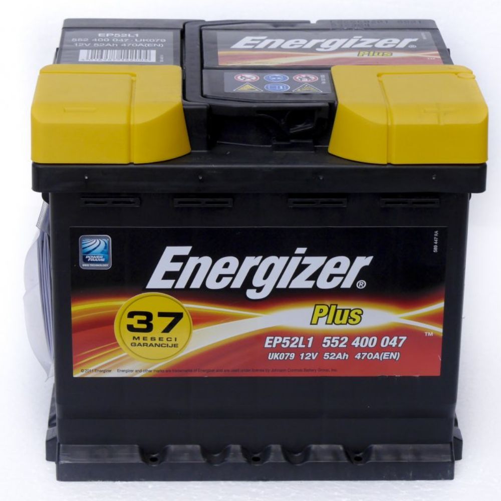 AKUMULATOR 12V 52Ah D+ ENERGIZER PLUS