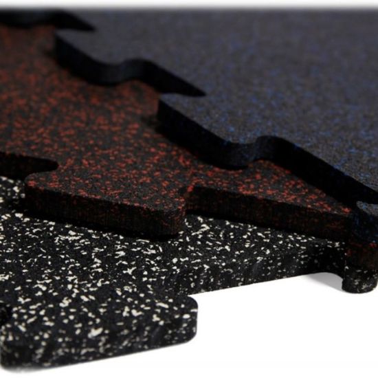 PODLOGA GUMENA PUZZLE 500x500mm CRVENE TAČKE