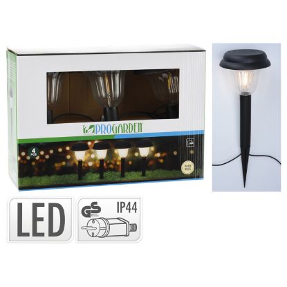 Slika LAMPE BAŠTENSKE LED 4 KOM 16X16XH45CM KOOPMAN