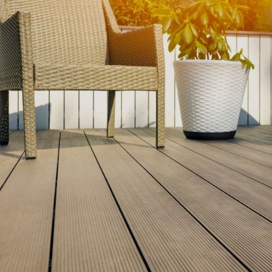DEKING PLOČA ZA TERASU TEAK 2400X135X25mm ( 0.324m2 ):)