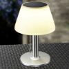 SOLARNA LED STONA LAMPA 28CM SREBRNA - 2