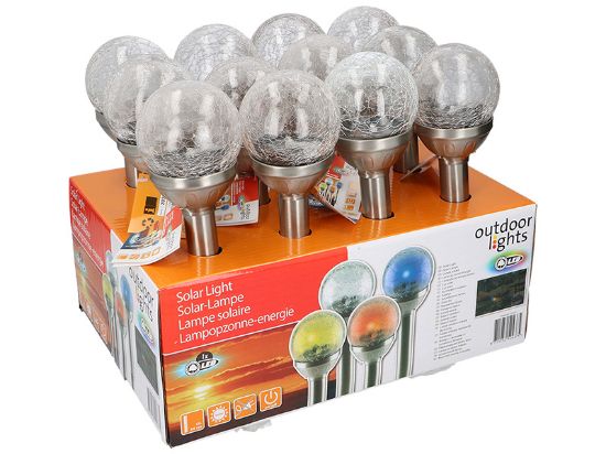 LAMPA SOLARNA STAKLENA KUGLA