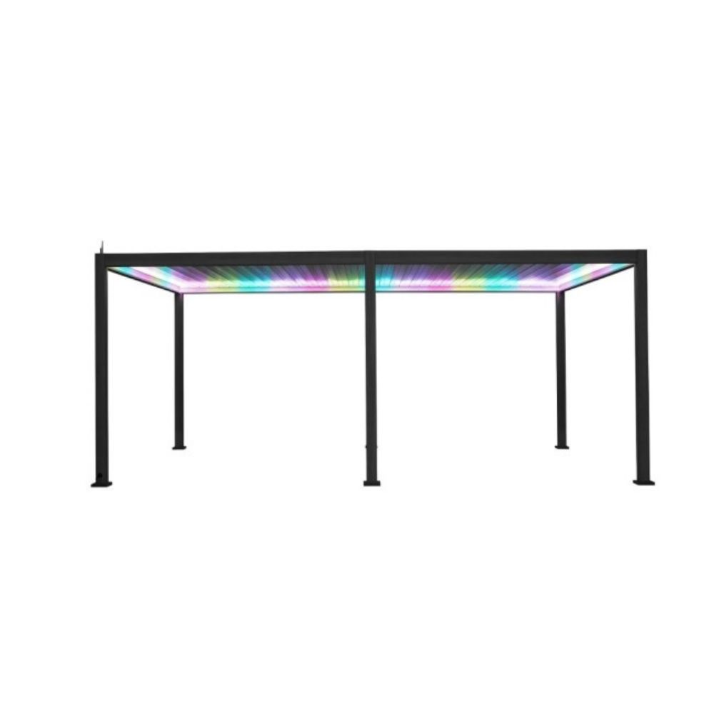 PERGOLA BIOKLIMATSKA LUX ANTRACIT 3X6X2.5M ALU ELEKTRO KONTROL I LED SVETLOM