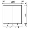 KUĆICA DRVENA BORNEO 2.2x2.2m 28mm - 4